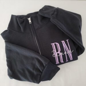 Personalized Nurse Quarter Zip Sweatshirt - Image 5