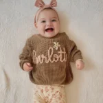 Custom Hand Embroidered Baby Sweater